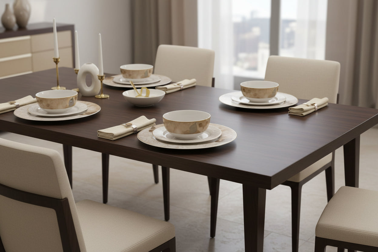 HUROOF 18-Piece Dinnerware Set for 6 People