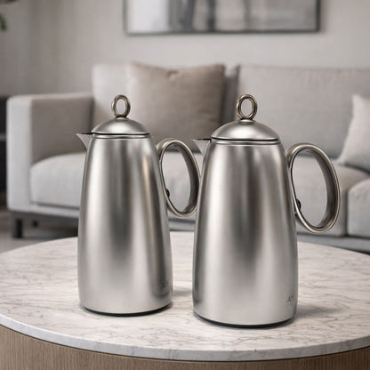 Luxora Wooden Thermos Set - 2 Pieces (1L + 0.7L)