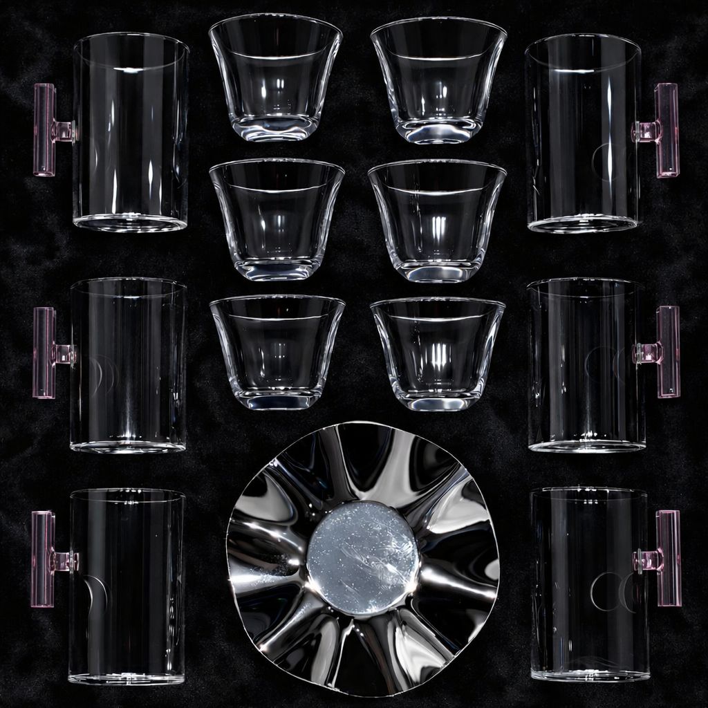 Tea Glasses & Coffee Cups Set | طقم استكانات وفناجين