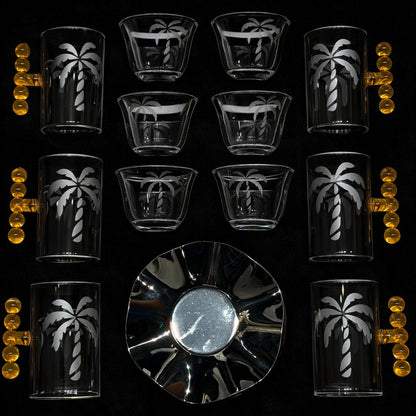 Tea Glasses & Coffee Cups Set | طقم استكانات شاي وفناجين قهوة