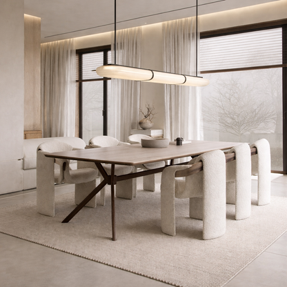 Tavola Dining Table | Porcelain & Steel | 150×90 cm