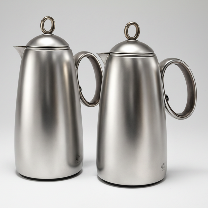 Luxora Wooden Thermos Set - 2 Pieces (1L + 0.7L)