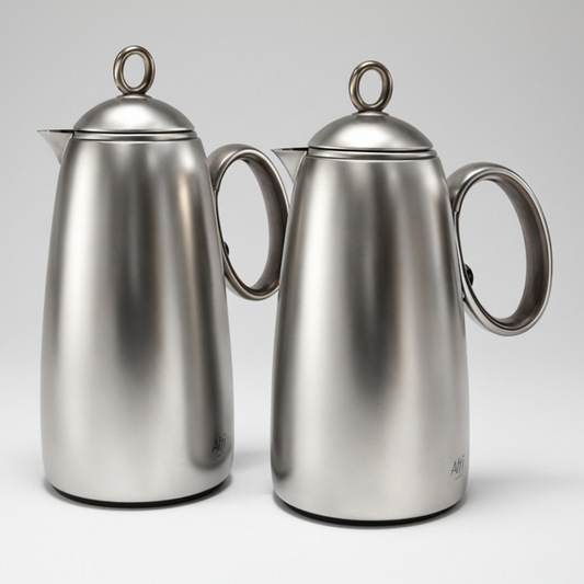 Luxora Wooden Thermos Set - 2 Pieces (1L + 0.7L)