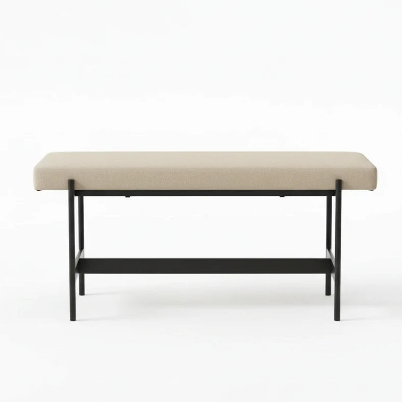 Homesquare Upholstered Storage Ottoman