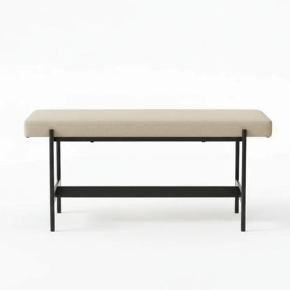 Homesquare Upholstered Storage Ottoman