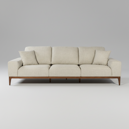 Monroe Grand Luxury Sofa | 4-Seater Beige | Premium Living Collection