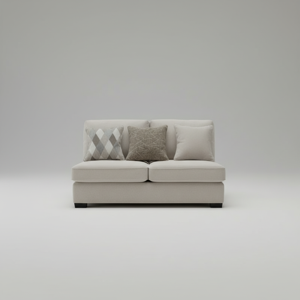 Modular Sectional Sofa Component | Armless Section | Premium Living Collection