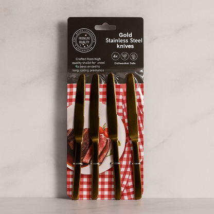 MSD-HOS-DINNER KNIFE GOLDEN-H041G-1