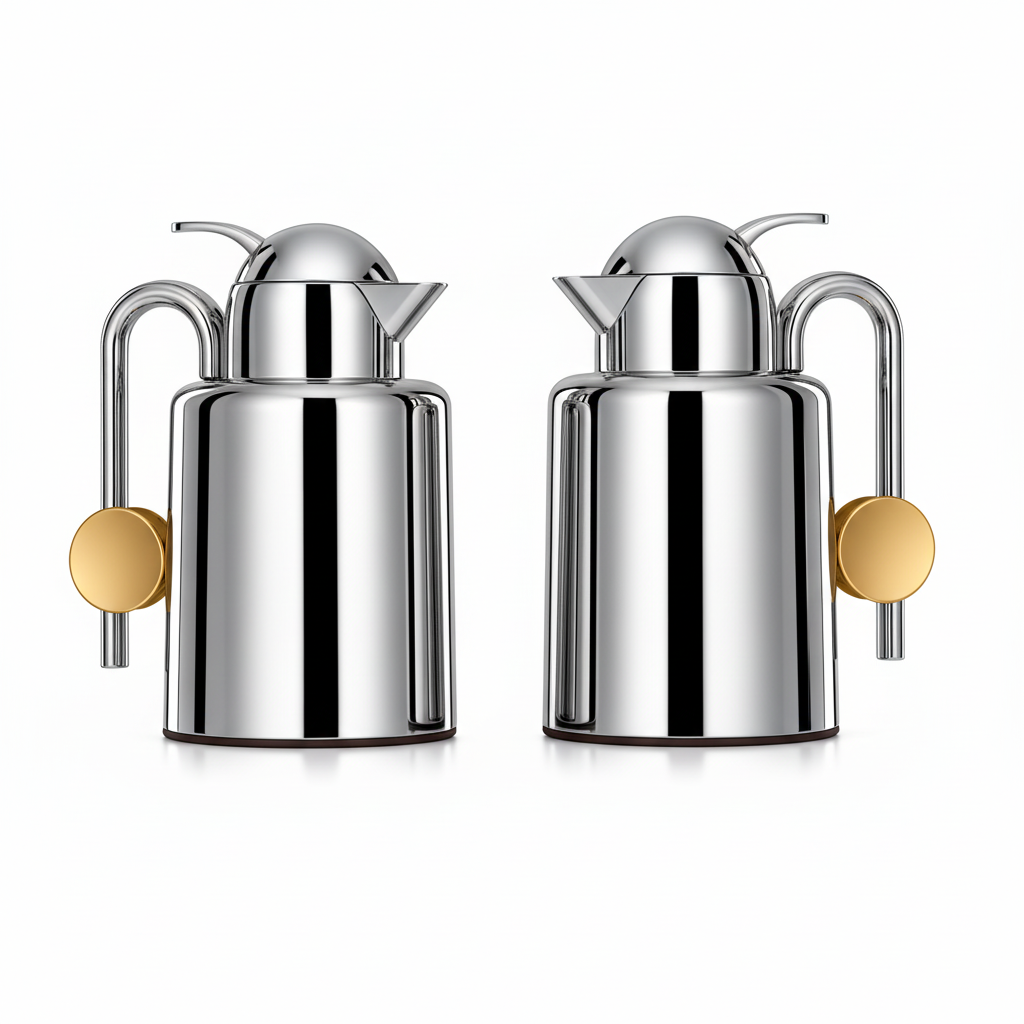 Regal Collection - Vacuum Flask Set Silver & Gold