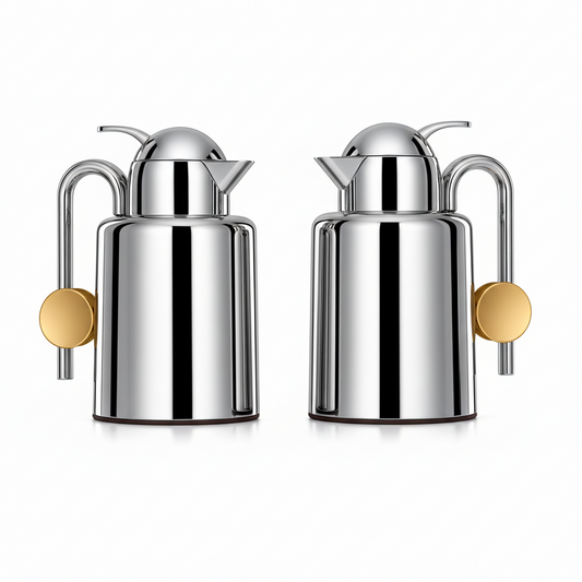 Regal Collection - Vacuum Flask Set Silver & Gold