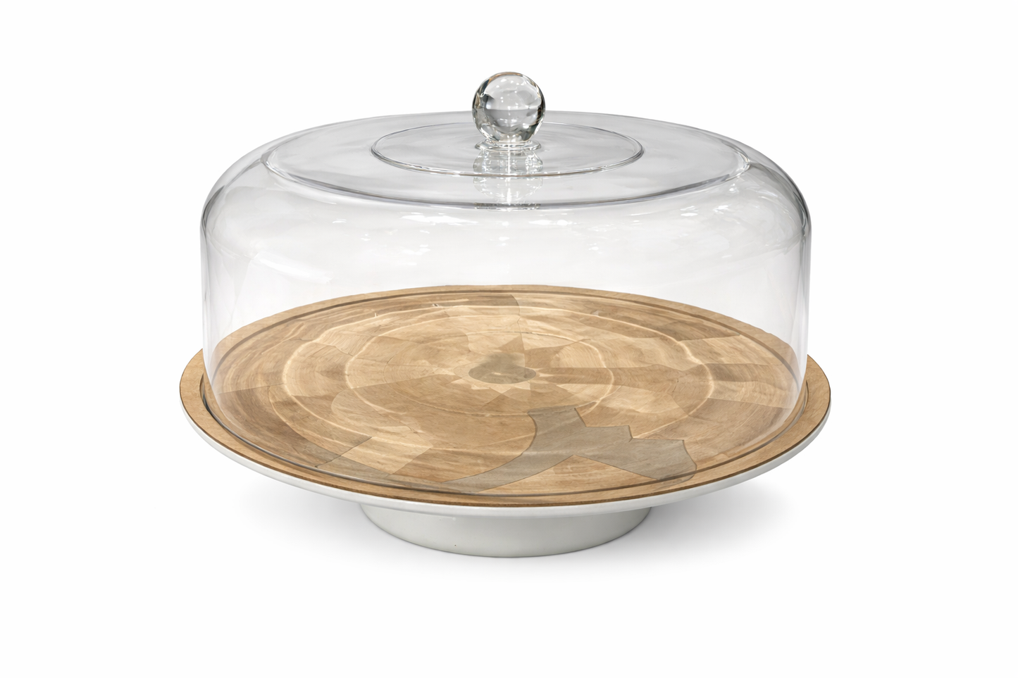 Elegant Glass Dome Cake Stand