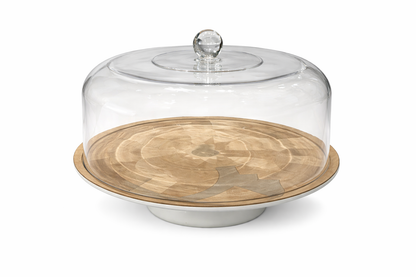 Elegant Glass Dome Cake Stand